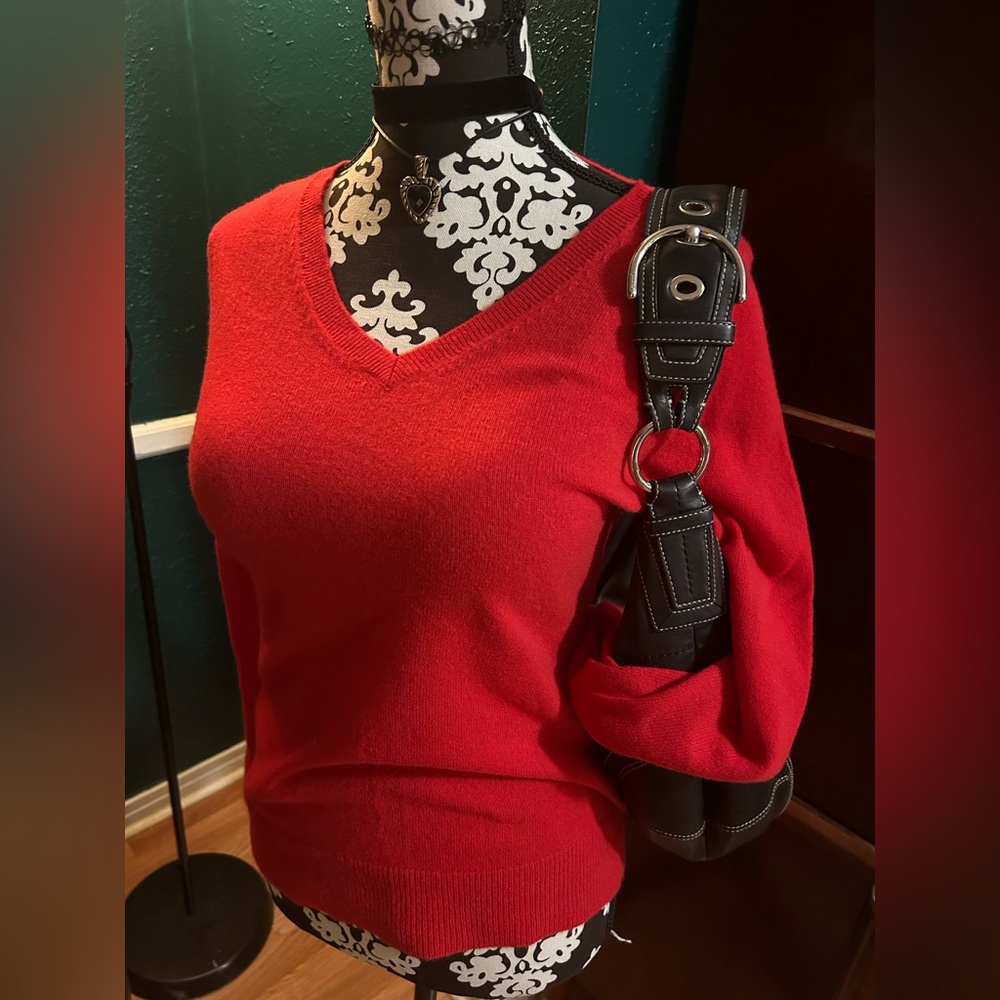 Alex Marie Red Cashmere Sweater